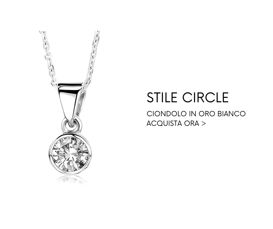 Ciondolo per collana stile circle